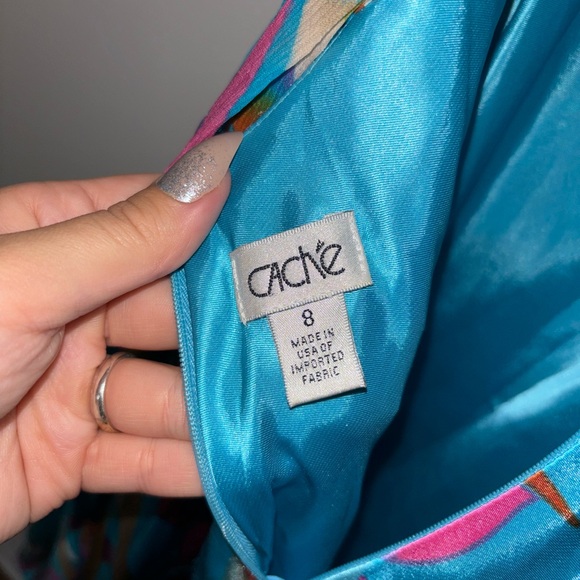 Vintage 2000’s colorful and flowy floral y2k prom dress/gown - Picture 7 of 8